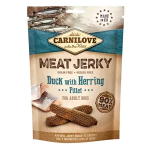 Comanda online Carnilove Jerky Duck with Herring Fillet