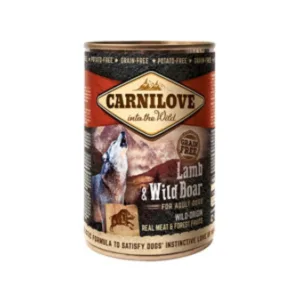 Comanda online Carnilove Wild Meat Lamb and Wild Boar 400 g