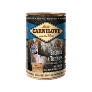 Comanda online Carnilove Wild Meat Salmon and Turkey 400 g