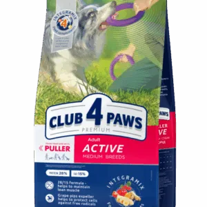 Comanda online Club 4 Paws Hrana uscata caini activi de talie medie