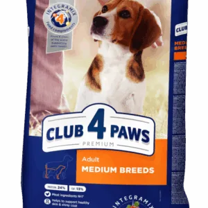 Comanda online Club 4 Paws Hrana uscata caini de talie medie