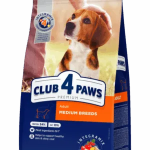 Comanda online Club 4 Paws Hrana uscata caini de talie medie