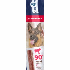 Comanda online Club 4 Paws Premium Recompense pentru caini stick cu vita