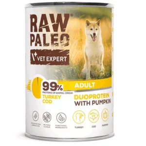 Comanda online Conserva pentru caini RAW PALEO Turkey&Cod Adult 400g curcan si cod
