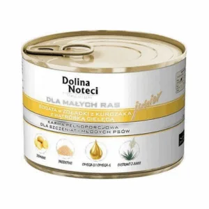 Comanda online DOLINA NOTECI Premium Junior Talie Mică cu pipote de pui și ficat de vițel 185g