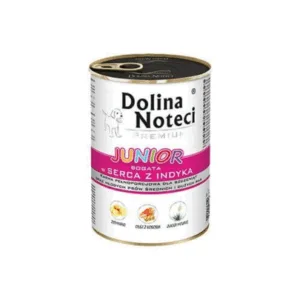 Comanda online DOLINA NOTECI Premium Junior bogat în inimi de curcan 400 gr