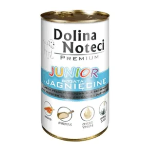 Comanda online DOLINA NOTECI Premium Junior bogat în miel 400 g