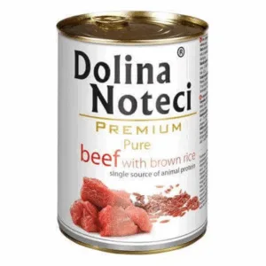 Comanda online DOLINA NOTECI Premium Pure cu vită și orez brun 800g