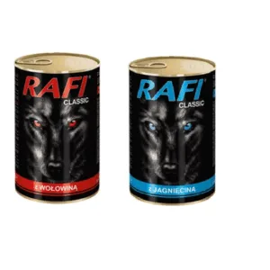 Comanda online DOLINA NOTECI RAFI CLASSIC hrana umeda caini adulti SET vita cu miel 1240 g x 12 buc.