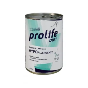 Comanda online Dieta veterinara umeda prolife hypoallergenic pentru caini de talie medie mare cv 400g
