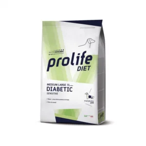 Comanda online Dieta veterinara uscata prolife diabetic sensibil pentru caini de talie medie mare 8 kg