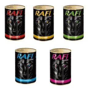 Comanda online Dolina Noteci Rafi Classic hrana umeda caini adulti Mix arome SET 1240 g x 10 buc.