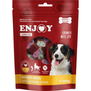 Comanda online ENJOY Carnivore Biscuit Bits Twists