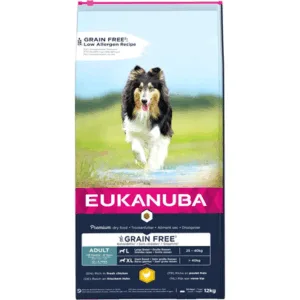 Comanda online EUKANUBA Adult Grain Free L pentru caini de rase mari 12 kg