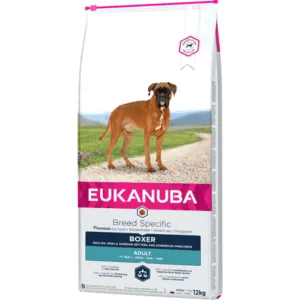 Comanda online EUKANUBA  Breeds Specific hrana uscata pentru cainii adulti rasa boxer 12 kg