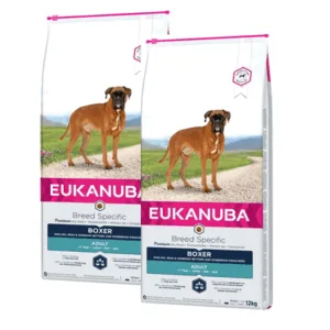 Comanda online EUKANUBA Breeds Specific hrana uscata pentru cainii adulti rasa boxer  24 kg (2 x 12 kg)