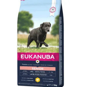 Comanda online EUKANUBA Caring Senior Large Breed Hrana uscata caini seniori talie mare