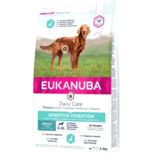 Comanda online EUKANUBA Daily Care Adult Sensitive Digestion All Breeds hrana uscata caini adulti toate rasele