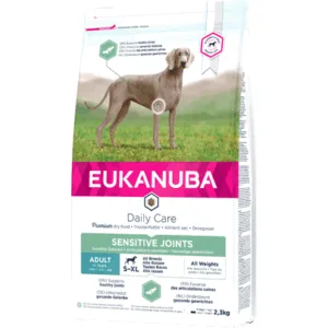 Comanda online EUKANUBA Daily Care Adult Sensitive Joints hrana uscata caini adulti cu articulatii sensibile 2.3 kg