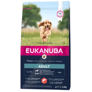Comanda online EUKANUBA Dog Base Adult Small & Medium Breeds Salmon & Barley hrana uscata caini adulti talie mica/medie