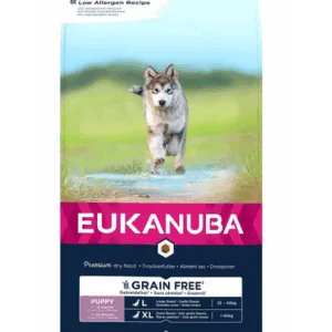 Comanda online EUKANUBA Grain Free L Puppy 12 kg Sac hrana uscata pentru catei talie mare