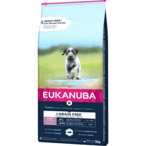 Comanda online EUKANUBA Grain Free Puppy hrana uscata caini juniori talie mare
