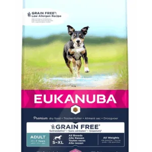 Comanda online EUKANUBA Grain Free S-XL Adult 3 kg Hrana uscata caine