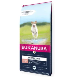 Comanda online EUKANUBA Grain Free Senior Small/medium ocean fish 12 kg hrana caini seniori