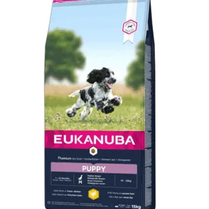 Comanda online EUKANUBA Growing Puppy Medium Breed 15 kg Hrana pentru caini junior talie medie