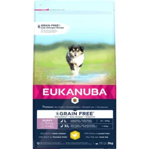 Comanda online EUKANUBA Puppy Grain Free L 3 kg hrana fara cereale pentru catelusi de rase mari