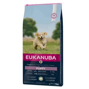 Comanda online EUKANUBA Puppy Large Breed Lamb & Rice hrana uscata caini juniori talie mare