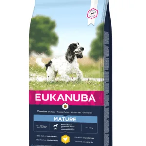 Comanda online EUKANUBA Senior Medium Breeds Chicken Hrana uscata pentru caini senior de talie medie