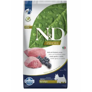 Comanda online FARMINA N&D Adult Mini Lamb&Blueberry hrana uscata caini adulti de talie mica