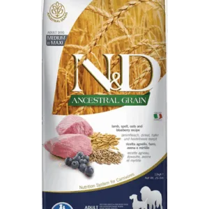 Comanda online FARMINA N&D Ancestral Grain Adult Medium/Maxi Hrana caini adulti talie medie si mare