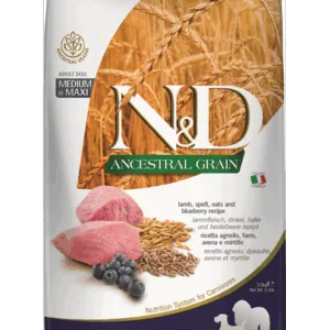 Comanda online FARMINA N&D Ancestral Grain Adult Medium/Maxi Hrana uscata pentru caini