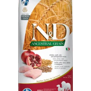 Comanda online FARMINA N&D Ancestral Grain Adult Medium/Maxi Sac hrana uscata caini talie medie sau mare