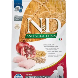 Comanda online FARMINA N&D Ancestral Grain Dog Hrana uscata pentru catei de talie mica si medie