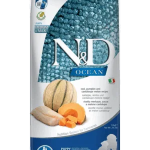 Comanda online FARMINA N&D Ocean Dog Puppy Medium & Maxi Sac hrana pentru catei