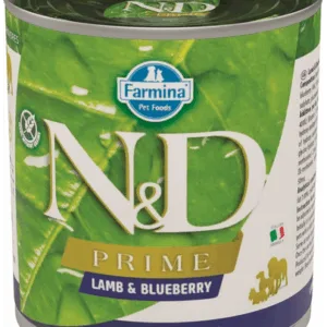 Comanda online FARMINA N&D Prime - Hrană umedă pentru câini cu miel & afine 285 g