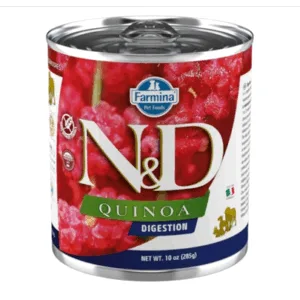 Comanda online FARMINA N&D Quinoa Digestion Dog 285 g Conserva pentru caine cu afectiuni digestive