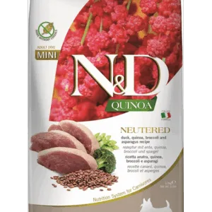 Comanda online FARMINA N&D Quinoa Hrana pentru caini sterilizati de talie mica