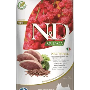 Comanda online FARMINA N&D Quinoa Hrana pentru caini sterilizati sau castrati de talie mica