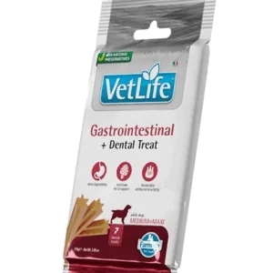 Comanda online FARMINA Vet Life Dental Treat Gastrointestinal Medium/Maxi 100 g batoane dentare caini talie medie si mare
