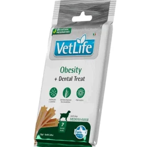 Comanda online FARMINA Vet Life Dental Treat Obesity Medium/Maxi 100 g baton dentar pentru caini supraponderabili de talie medie si mare