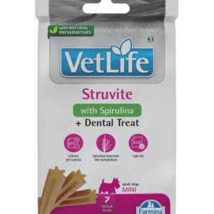 Comanda online FARMINA Vet Life Dental Treat Struvite Mini 60 g batoane dentare pentru caine de talie mica