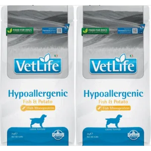 Comanda online FARMINA Vet Life Hypoallergenic Fish & Potato 2 x 2 kg hrana caini cu alergii