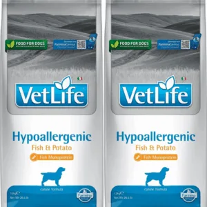 Comanda online FARMINA Vet Life Hypoallergenic Fish&Potato 12 kg x 2 dieta veterinara caini