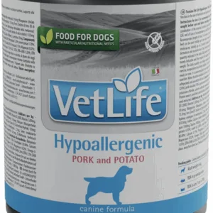 Comanda online FARMINA Vet Life Natural Diet Dog Hypoallergenic Pork & Potato 300 g dieta veterinara caini