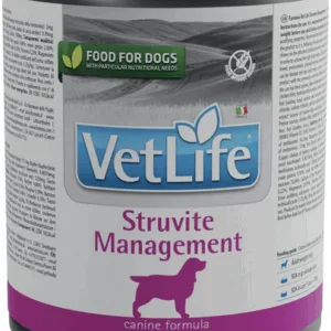 Comanda online FARMINA Vet Life Natural Diet Dog Struvite Management 300 g pentru caini
