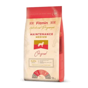 Comanda online FITMIN Dog Medium Maintenance 12 kg caini adulti talie medie cu activitate moderata/digestie sensibila